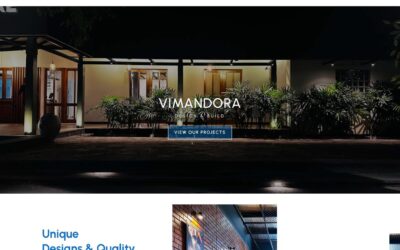 Website for Vimandora Design and Constructions (Pvt) Ltd